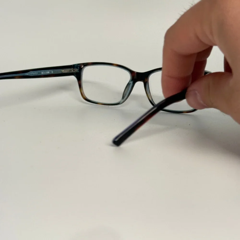 Helium 4202 Blu Tort Eyeglasses Frames 52-16-140 Blue‎ Tortoise Rectangle Womens